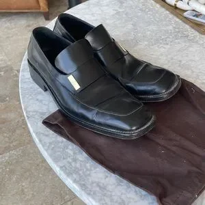 Men\'s authentic Gucci loafers size 11.5. Very comfortable and square toe. $890 Mens Red Gucci Leather Horse Bit Loafers Sz 11 G / 12  main image 4